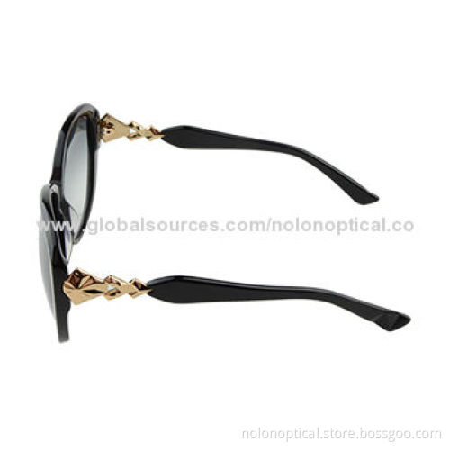 Cool looking big eye shape acetate sunglasses